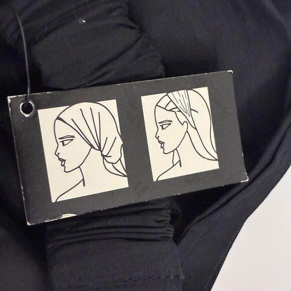 Harley-Davidson Women’s Black Headwrap Pink Logo Rhinestone Accents NWT - Picture 4 of 7